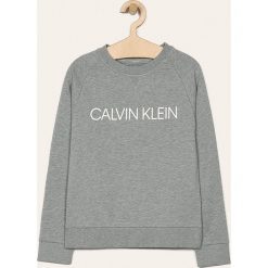 Calvin Klein Underwear - Bluza dziecięca 128-176 cm. Szare bluzy dziewczęce z nadrukiem, z bawełny. Za 229,90 zł.
