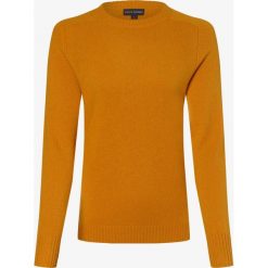 Franco Callegari - Damski sweter z wełny merino, żółty. Żółte swetry damskie Franco Callegari, m, bez wzorów, z wełny, eleganckie, bez rękawów, bez kaptura. Za 249,95 zł.