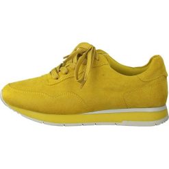 Tamaris tenisówki damskie 23615 38 złote. Żółte trampki i tenisówki damskie Tamaris, bez wzorów, bez zapięcia. Za 169,00 zł.
