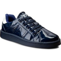Sneakersy PEPE JEANS - Lane Patent PGS30214 Sailor 580. Niebieskie półbuty damskie Pepe Jeans, z jeansu. W wyprzedaży za 139,00 zł.