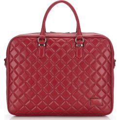 Torba na laptopa 85-3U-902-3. Czerwone torby na laptopa marki Wittchen, w paski, pikowane. Za 539,00 zł.