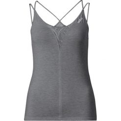 Odlo koszulka damska Singlet Grey. Szare koszulki damskie Odlo, bez wzorów, bez kołnierzyka. Za 79,00 zł.