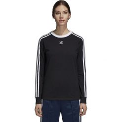 Koszulka adidas W 3-Stripes L/S (DH3183). Czarne t-shirty damskie Adidas, l, z bawełny, z długim rękawem. Za 139,99 zł.