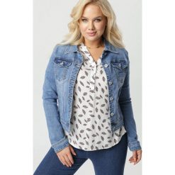 Niebieska Kurtka Miramere. Niebieskie kurtki damskie Born2be, xl, bez wzorów, z jeansu, bez kaptura. Za 119,99 zł.