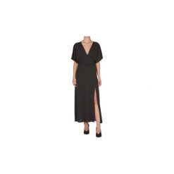 Sukienki długie Kaos Collezioni LP1MA031. Czarne sukienki damskie Kaos Collezioni, s, bez wzorów, bez kołnierzyka, bez rękawów, długie. Za 326,46 zł.