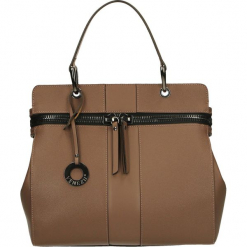 Torba - H101 B-R RHUM. Szare torebki klasyczne damskie marki Venezia, z materiału. Za 269,00 zł.
