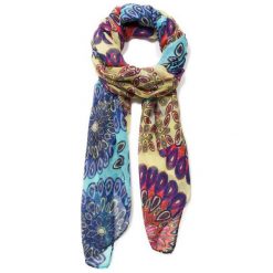Desigual Damski Szal Foul Interruption, Wielobarwny. Szare szaliki damskie marki Desigual, bez wzorów. Za 149,00 zł.