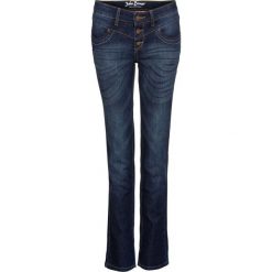Dżinsy "authentik-stretch" STRAIGHT bonprix ciemnoniebieski. Niebieskie boyfriendy damskie bonprix. Za 109,99 zł.