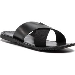 Klapki GINO ROSSI - Wular ML2763-TWO-BGTK-9999-X 99/99. Czarne klapki męskie Gino Rossi, ze skóry, bez zapięcia. W wyprzedaży za 129,00 zł.
