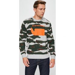 G-Star Raw - Bluza. Szare bluzy męskie marki G-Star RAW, s, z nadrukiem, z elastanu, retro, z okrągłym kołnierzem, bez rękawów, bez kaptura. W wyprzedaży za 299,90 zł.