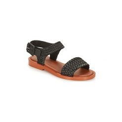Sandały Melissa MAR SANDAL + SALiNAS. Czarne sandały damskie Melissa, bez wzorów, bez obcasa, bez zapięcia. W wyprzedaży za 279,20 zł.