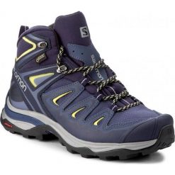 Buty trekkingowe damskie: Salomon Buty damskie X Ultra 3 Mid GTX W Crown Blue/Evening Blue/Sunny Lime r. 40 2/3 (398691)