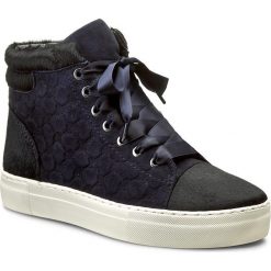 Sneakersy JOOP! - Daphne 4140003017 Dark Blue 402. Niebieskie półbuty damskie JOOP!, na co dzień, bez wzorów, ze skóry, bez obcasa, na płaskiej podeszwie, bez zapięcia. W wyprzedaży za 449,00 zł.