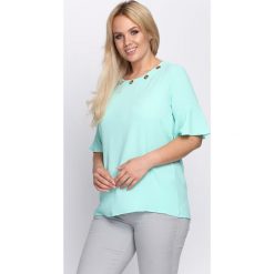 Miętowa Bluzka Jump Up. Zielone bluzki asymetryczne Born2be, l. Za 29,99 zł.