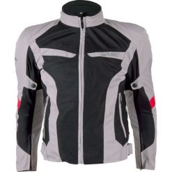Kurtki męskie bomber: W-TEC Męska kurtka motocyklowa Ventex szaro-czarna r. 4XL (9769)