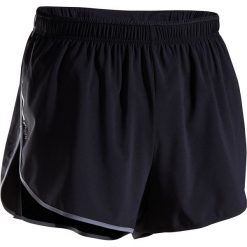 Spodenki do lekkoatletyki. Czarne spodenki sportowe męskie KIPRUN, xl, bez wzorów, z elastanu, do biegania. Za 59,99 zł.