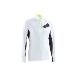 Bluza TRAIL męska. Białe bluzy męskie rozpinane marki KALENJI, m, z długim rękawem, długie. Za 69,99 zł.