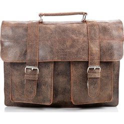 GABRIEL Męska torba ze skóry Paolo Peruzzi Jasny brąz. Szare torby męskie skórzane marki Paolo Peruzzi, w paski, ze skóry, vintage, do ręki. Za 369,00 zł.