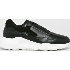 Jack & Jones - Buty. Czarne buty sportowe męskie Jack & Jones, ze skóry, na sznurówki. W wyprzedaży za 269,90 zł.