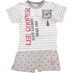T-shirty chłopięce z nadrukiem: 2-częściowy zestaw w kolorze szarym