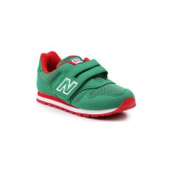 Buty Dziecko New Balance Buty dziecięce YV373GR. Brązowe trampki chłopięce New Balance, bez wzorów, bez zapięcia. Za 249,00 zł.
