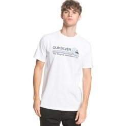 Quiksilver Stone Cold Classic Koszulka Biały. Białe podkoszulki męskie Quiksilver, xs, z nadrukiem, z bawełny, z krótkim rękawem. Za 114,95 zł.