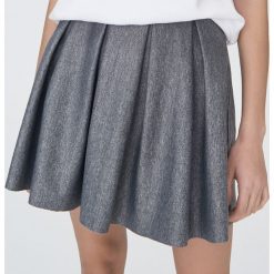 Plisowana mini spódnica - Jasny szary. Szare spódniczki damskie Sinsay, s, bez wzorów, mini. Za 49,99 zł.