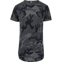 T-shirty męskie: Urban Classics Camo Shaped Long Tee T-Shirt kamuflaż (Dark Camo)