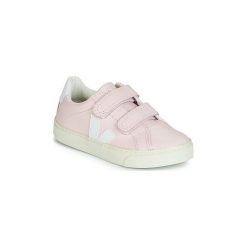 Buty Dziecko Veja ESPLAR SMALL VELCRO. Różowe trampki dziewczęce marki Veja, bez wzorów, bez zapięcia. Za 329,00 zł.