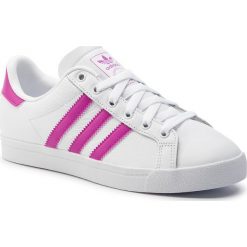 Buty adidas - Coast Star W EE9951 Ftwwht/Vivpnk/Ftwwht. Białe buty sportowe damskie Adidas, bez wzorów, ze skóry, sportowe. W wyprzedaży za 219,00 zł.
