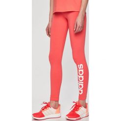 Adidas Performance - Legginsy. Różowe spodnie damskie adidas Performance, s, z nadrukiem, z elastanu. W wyprzedaży za 79,90 zł.