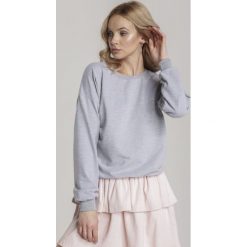 Ciemnoszara Bluza Pirenise. Szare bluzy damskie Renee, xl, bez wzorów, z dzianiny, z długim rękawem, długie, bez kaptura. Za 69,99 zł.