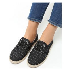 Espadryle damskie: Czarne Espadryle Heat