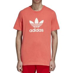 Koszulka adidas Trefoil DH5777. Koszulki męskie Adidas, xl, bez wzorów, z bawełny, street, z kontrastowym kołnierzykiem, z krótkim rękawem, krótkie. W wyprzedaży za 69,99 zł.