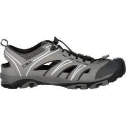 SANDAŁY CMP AQUARII HIKING SANDAL GREY. Szare buty trekkingowe męskie CMP, bez wzorów, ze skóry ekologicznej. Za 179,99 zł.