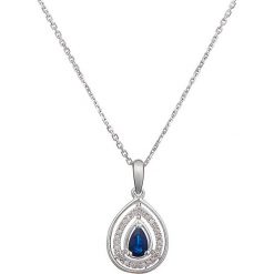 Złoty naszyjnik z diamentową zawieszką. Szare naszyjniki damskie Diamond & Co, z szafirem, złote. W wyprzedaży za 540,95 zł.