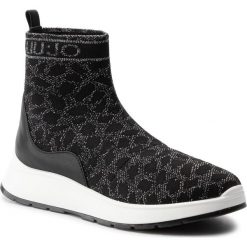 Sneakersy LIU JO - Asia 08 B69013 TX022 Pewter 00572. Czarne półbuty damskie Liu Jo, ze skóry ekologicznej. Za 649,00 zł.