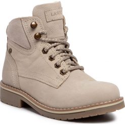 Trapery LASOCKI - WI21-218134 Beige. Brązowe trapery damskie Lasocki, ze skóry, klasyczne, bez obcasa, bez zapięcia. Za 199,99 zł.