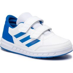 Buty adidas - Altasport Cf K D96827 Ftwwht/Blue/Blue. Białe półbuty dziewczęce Adidas, na rzepy. W wyprzedaży za 129,00 zł.