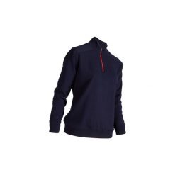 Sweter wiatroszczelny do golfa damski. Niebieskie swetry damskie INESIS, xl, bez wzorów, z bawełny, bez rękawów, bez kaptura. Za 159,99 zł.