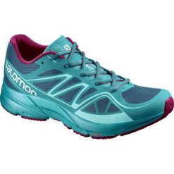 Salomon Sonic Aero W Fog Blue/Teal Blue /Mystic Purple 38.7. Niebieskie buty sportowe damskie marki Salomon, bez wzorów, z materiału, sportowe, na fitness i siłownię. W wyprzedaży za 299,00 zł.