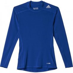 Koszulki sportowe męskie: Adidas Koszulka męska Techfit Base Long Sleeve niebieska r. L (AJ5018)