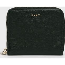 Dkny - Portfel skórzany. Czarne portfele damskie DKNY, bez wzorów, z poliesteru. Za 419,90 zł.
