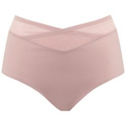 Figi klasyczne z wysokim stanem Triumph True Shape Sensation 10162228. Różowe figi damskie Triumph, bez wzorów. W wyprzedaży za 119,00 zł.