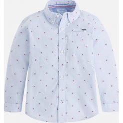 Mayoral - Koszula dziecięca 92-134 cm. Szare koszule chłopięce marki Mayoral, z bawełny, button down, z długim rękawem. Za 99,90 zł.