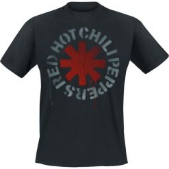 T-shirty męskie: Red Hot Chili Peppers Stencil Black T-Shirt czarny