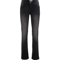 Wygodne dżinsy ze stretchem BOOTCUT bonprix czarny. Czarne jeansy damskie bonprix, z jeansu. Za 74,99 zł.