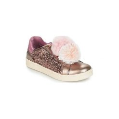 Buty Dziecko Geox J DJROCK GIRL. Brązowe trampki dziewczęce Geox, bez wzorów, bez zapięcia. Za 195,30 zł.