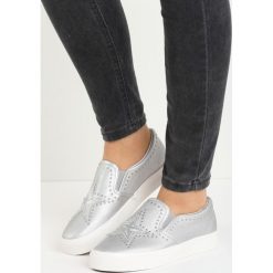 Trampki i tenisówki damskie: Srebrne Slip On Omes