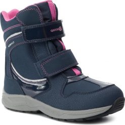 Śniegowce GEOX - J N.Alaska G.B Wpf A J948BA 050FU C4268 S Navy/Fuchsia. Niebieskie śniegowce dziewczęce Geox, bez zapięcia. Za 329,00 zł.